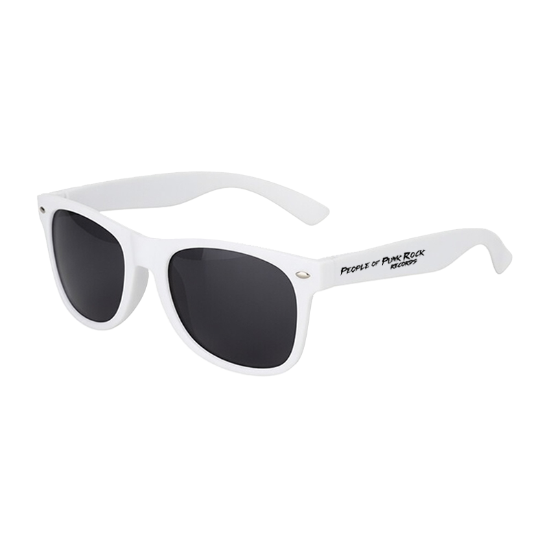POPR Records - "Trasher Logo" (White) (Sunglasses)