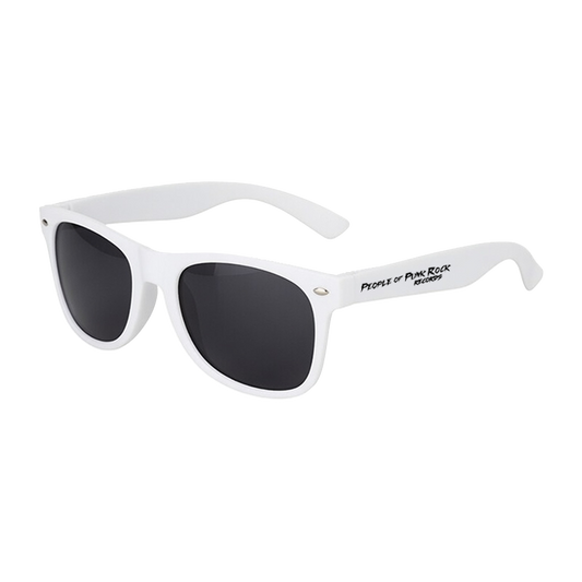 POPR Records - "Trasher Logo" (White) (Sunglasses)