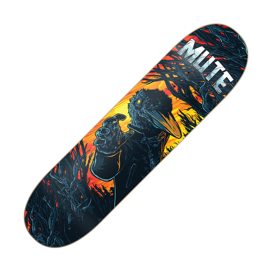 MUTE - "The Raven" (Skateboard Deck)