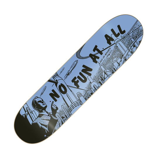 NO FUN AT ALL - "Out Of Bounds" (Blue) (Skateboard Deck)