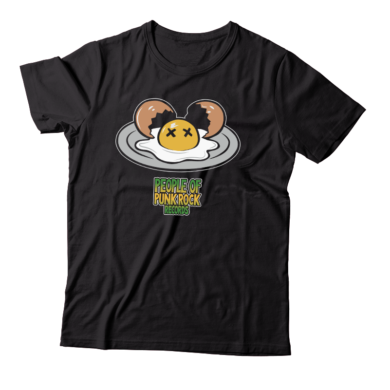 POPR Records - "Life On A Plate" (Black) (T-Shirt)