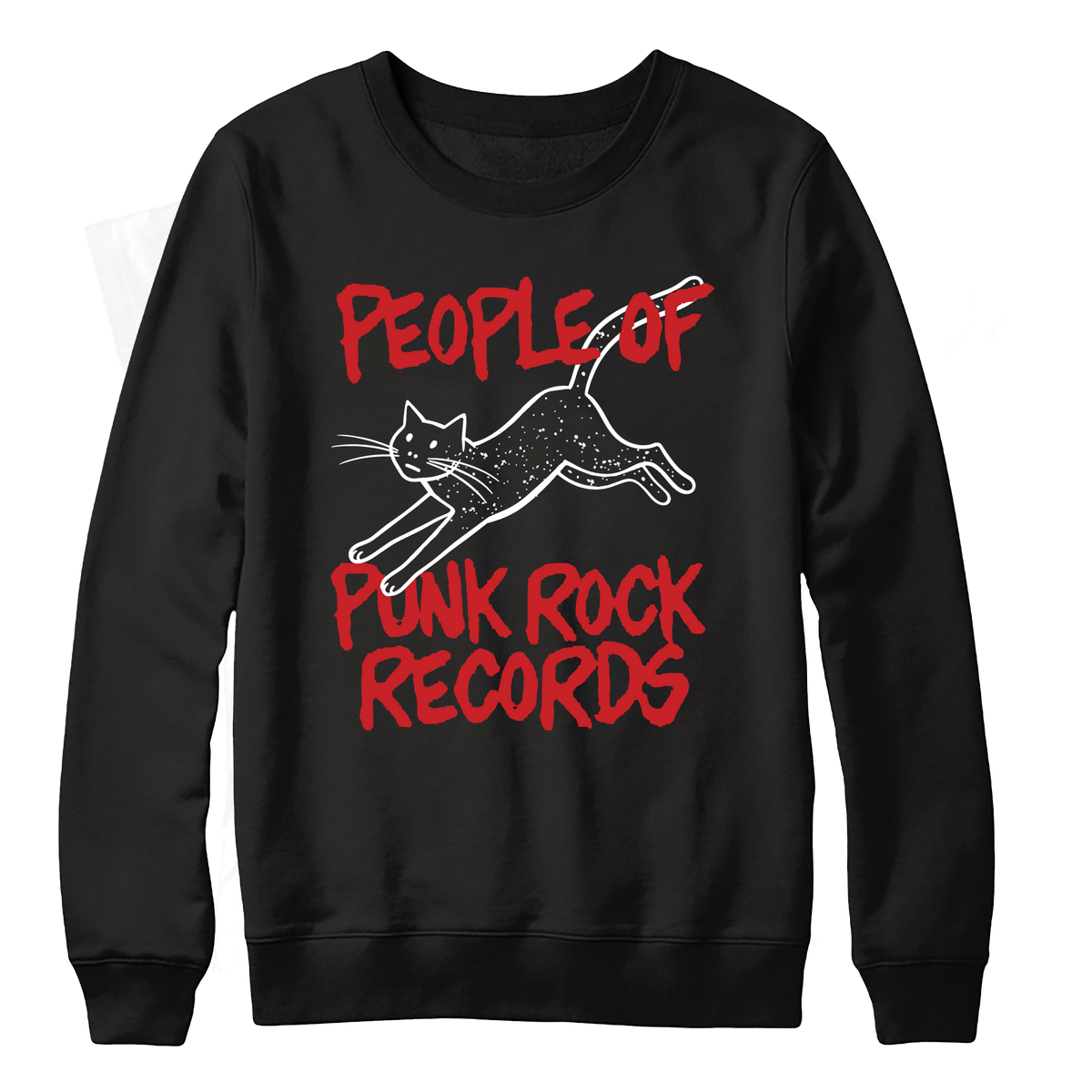 POPR Records - "Minor Threat Meow" (Black) (Crewneck Sweatshirt)