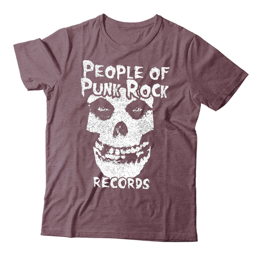 POPR Records - "Fiend Skull Logo" (Vineyard) (T-Shirt)