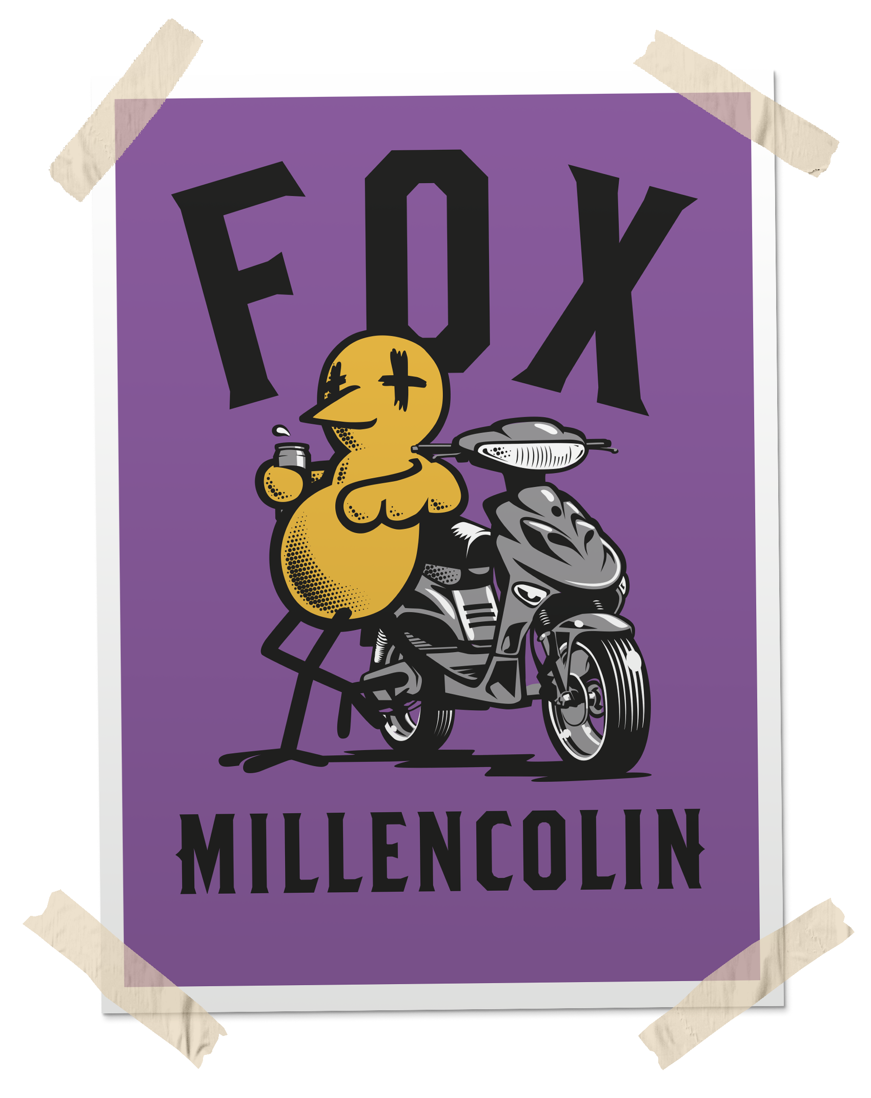 MILLENCOLIN "Fox / Red Bridge Fest 2024" (Screen Printed Poster) People of Punk Rock Records