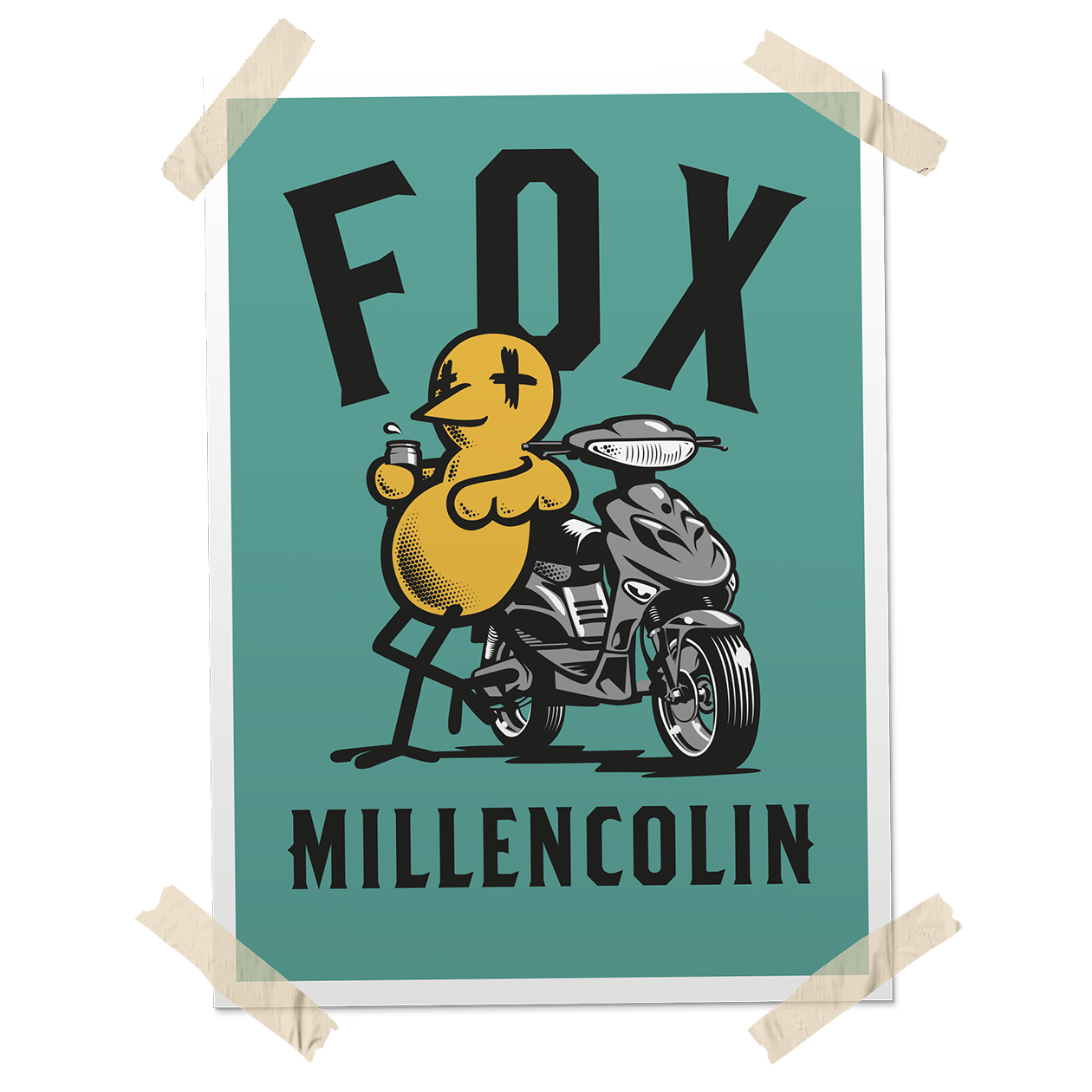 MILLENCOLIN - "Fox / Red Bridge Fest 2024 / #2" (Screen Printed Poster)