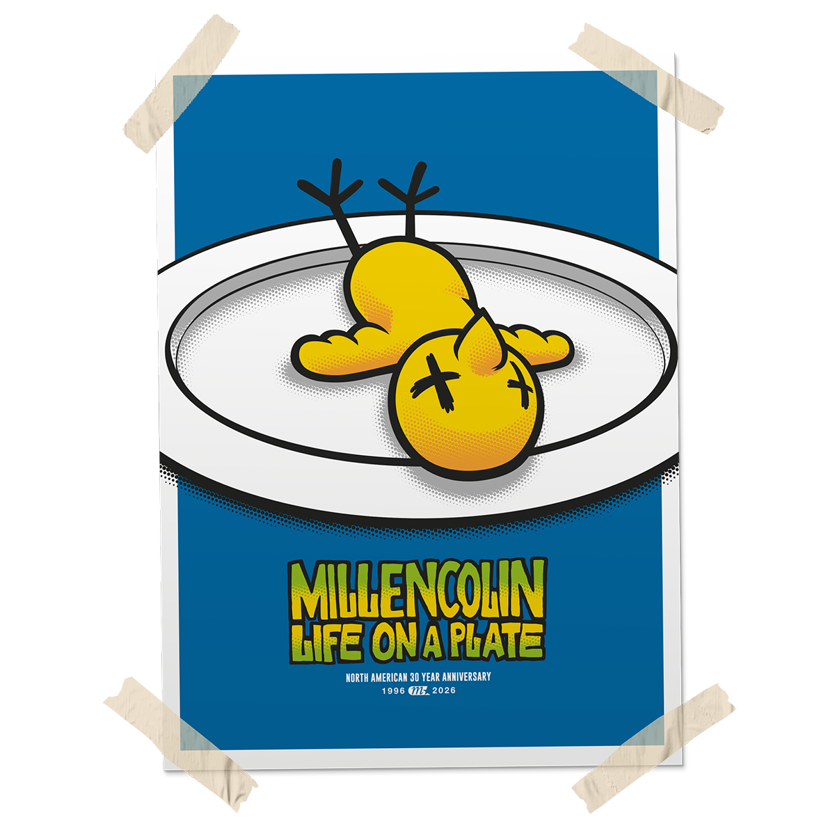 MILLENCOLIN - "Life On A Plate / 2026" (Screen Printed Poster)