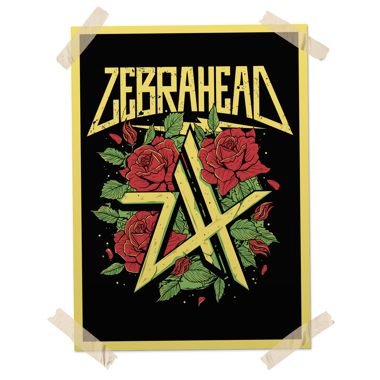 ZEBRAHEAD - "Rose" (Affiche sérigraphiée)