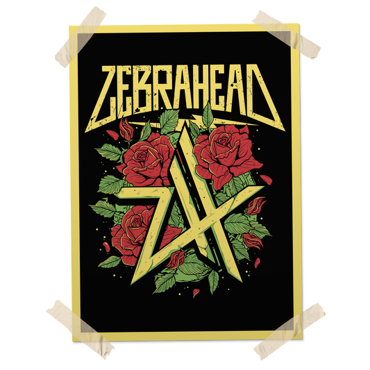 ZEBRAHEAD - "Rose" (Screen Printed Poster)