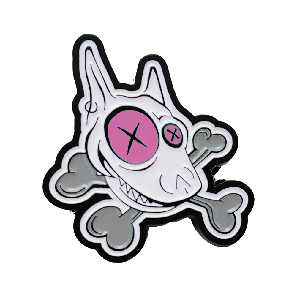 RED BRIDGE FEST - "Skull" (Rose) (Broche en émail / Pin)