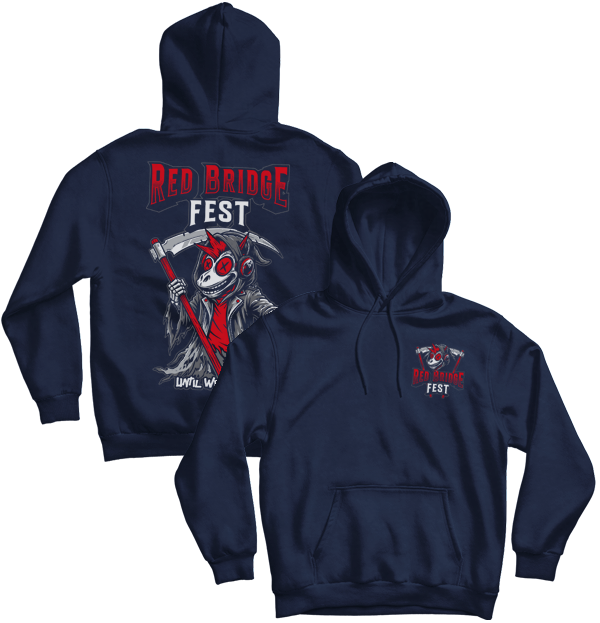 RED BRIDGE FEST - "2027 / Until We Meet Again..." (Navy Blue) (Pullover Hoodie)