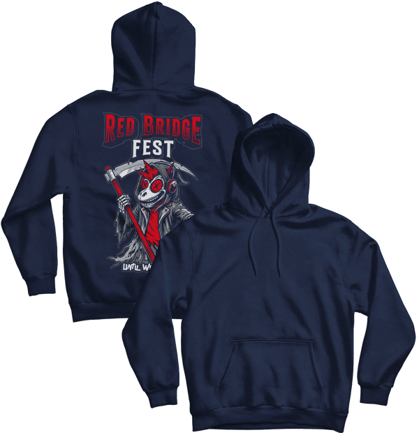 RED BRIDGE FEST - "2027 / Until We Meet Again..." (Navy Blue) (Pullover Hoodie)