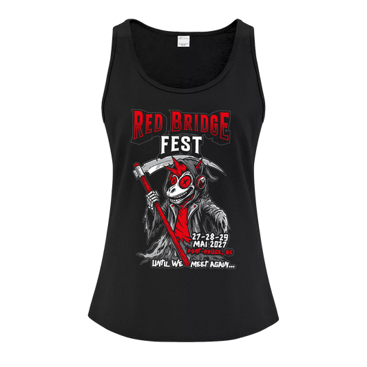 RED BRIDGE FEST - "2027 / Until We Meet Again..." (Black) (Ladies' Tank Top)