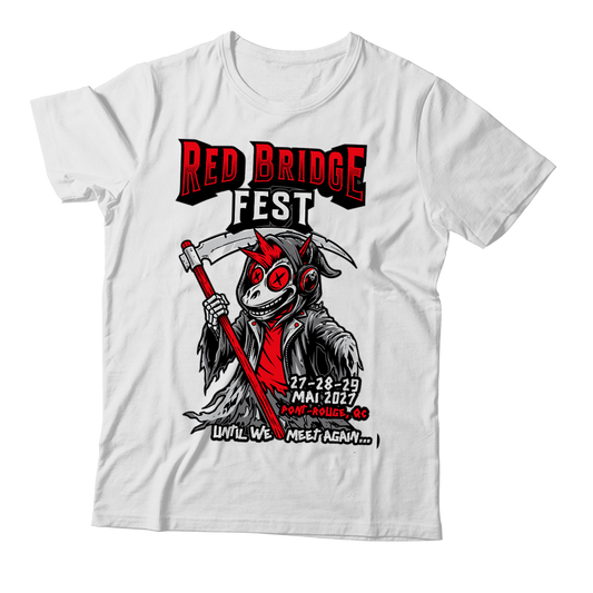 RED BRIDGE FEST - "2027 / Until We Meet Again..." (White) (T-Shirt)
