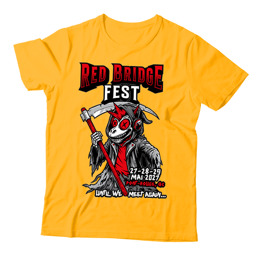 RED BRIDGE FEST - "2027 / Until We Meet Again..." (Gold) (T-Shirt)