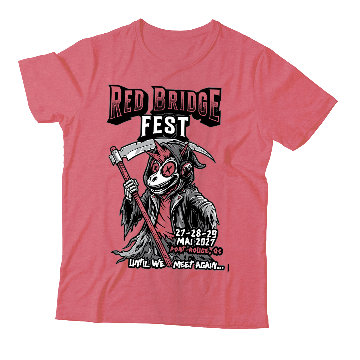 RED BRIDGE FEST - "2027 / Until We Meet Again..." (Heather Cardinal Red) (T-Shirt)