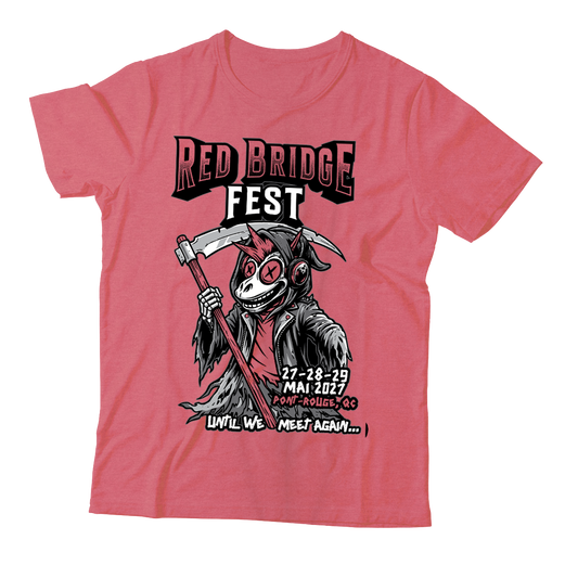 RED BRIDGE FEST - "2027 / Until We Meet Again..." (Heather Cardinal Red) (T-Shirt)