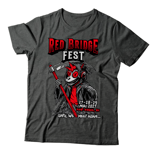 RED BRIDGE FEST - "2027 / Until We Meet Again..." (Heather Dark Grey) (T-Shirt)