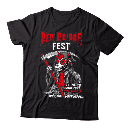 RED BRIDGE FEST - "2027 / Until We Meet Again..." (Black) (T-Shirt)