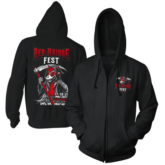 RED BRIDGE FEST - "2027 / Until We Meet Again..." (Black) (Zip Hoodie)