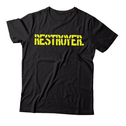 RESTROYER. - "Logo" (Black) (T-Shirt)
