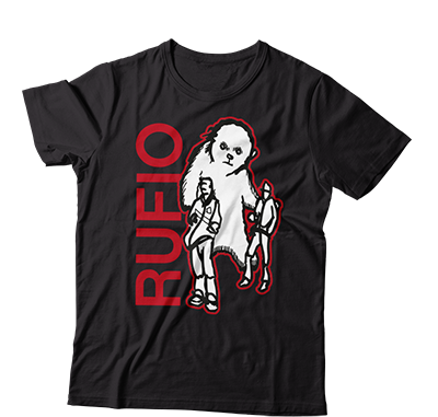 RUFIO - "MCMLXXXV" (Black) (T-Shirt)