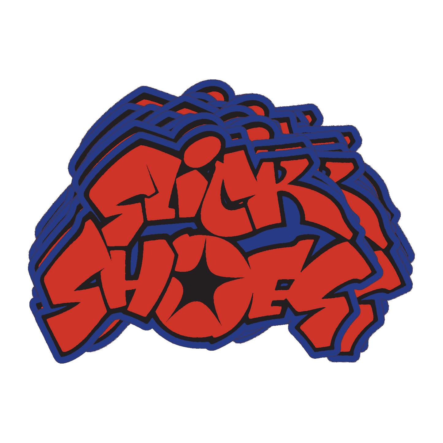 SLICK SHOES - 10 x 1997 Logo (Stickers)