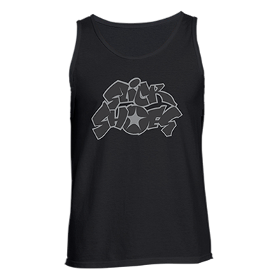 SLICK SHOES - "1997 Logo" (Black/Grey) (Tank Top)