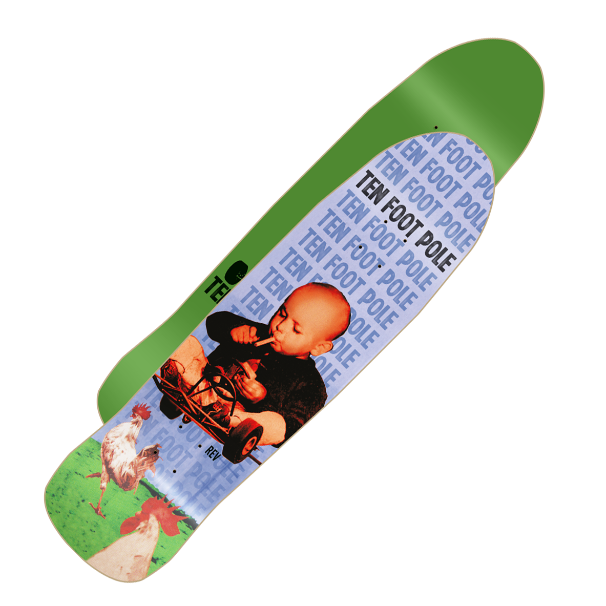 TEN FOOT POLE - "Rev" (Old School Skateboard Deck)