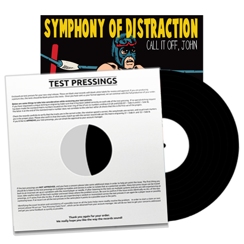 SYMPHONY OF DISTRACTION - "Call It Off, John" (LP Test Pressing)