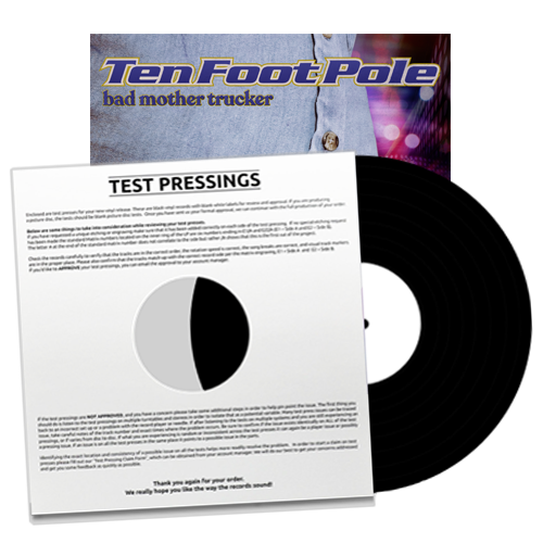 TEN FOOT POLE - "Bad Mother Trucker : Taylor's Version" (LP Test Pressing)