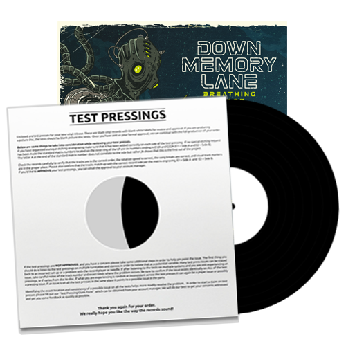 DOWN MEMORY LANE - "Breathing Space" (LP Test Pressing)