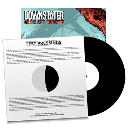 DOWNSTATER - "Cruelest Defeats" (LP Test Pressing)