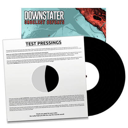 DOWNSTATER - "Cruelest Defeats" (LP Test Pressing)