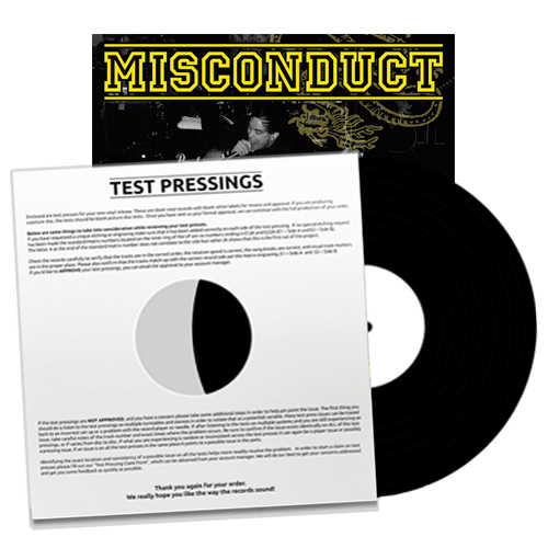 MISCONDUCT - "Like The Old Days" (LP Test Pressing)