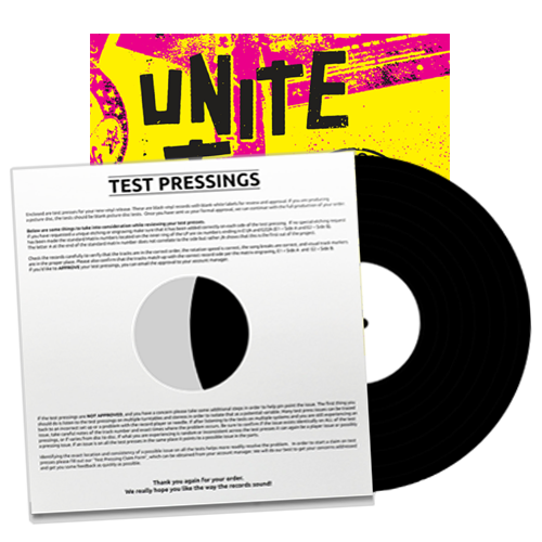 ADHESIVE - "Unite To Win" (LP Test Pressing)