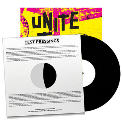ADHESIVE - "Unite To Win" (LP Test Pressing)