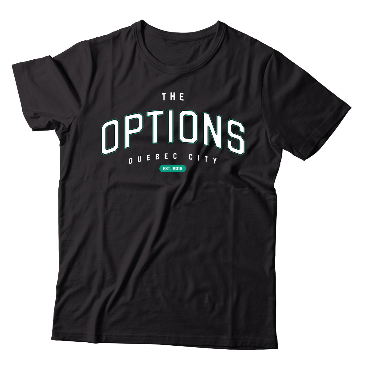 THE OPTIONS - "Quebec City" (Black) (T-Shirt)