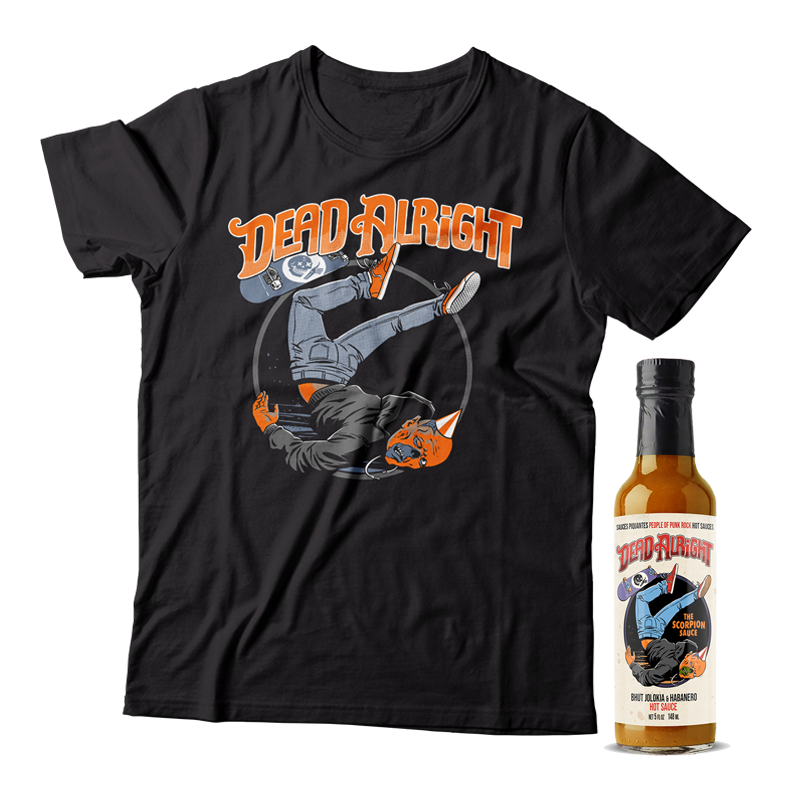 DEAD ALRIGHT - "The Scorpion" (T-Shirt + Hot Sauce Bundle)