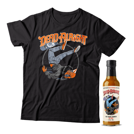 DEAD ALRIGHT - "The Scorpion" (T-Shirt + Hot Sauce Bundle)