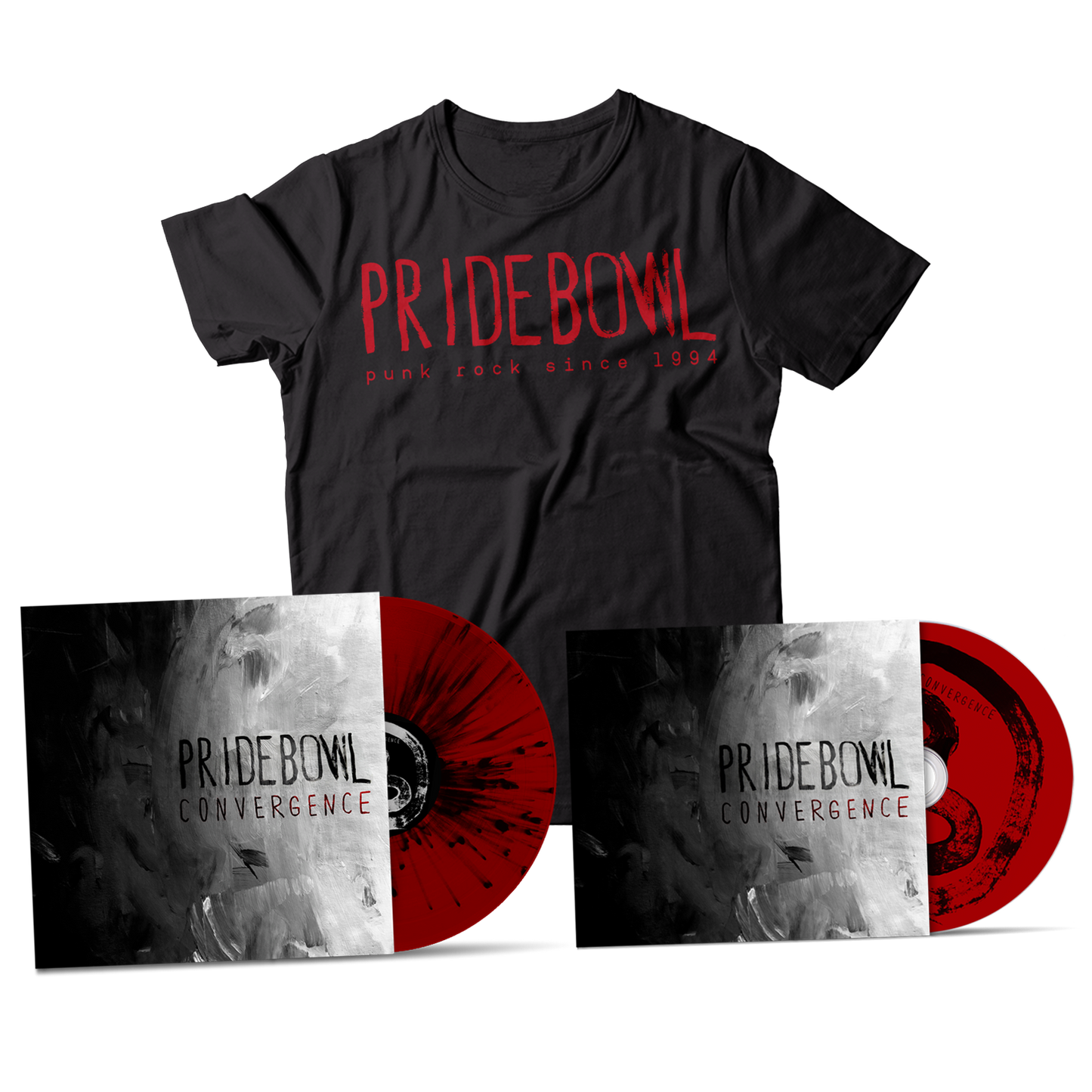 PRIDEBOWL - "Convergence" (LP + CD + T-Shirt Bundle)