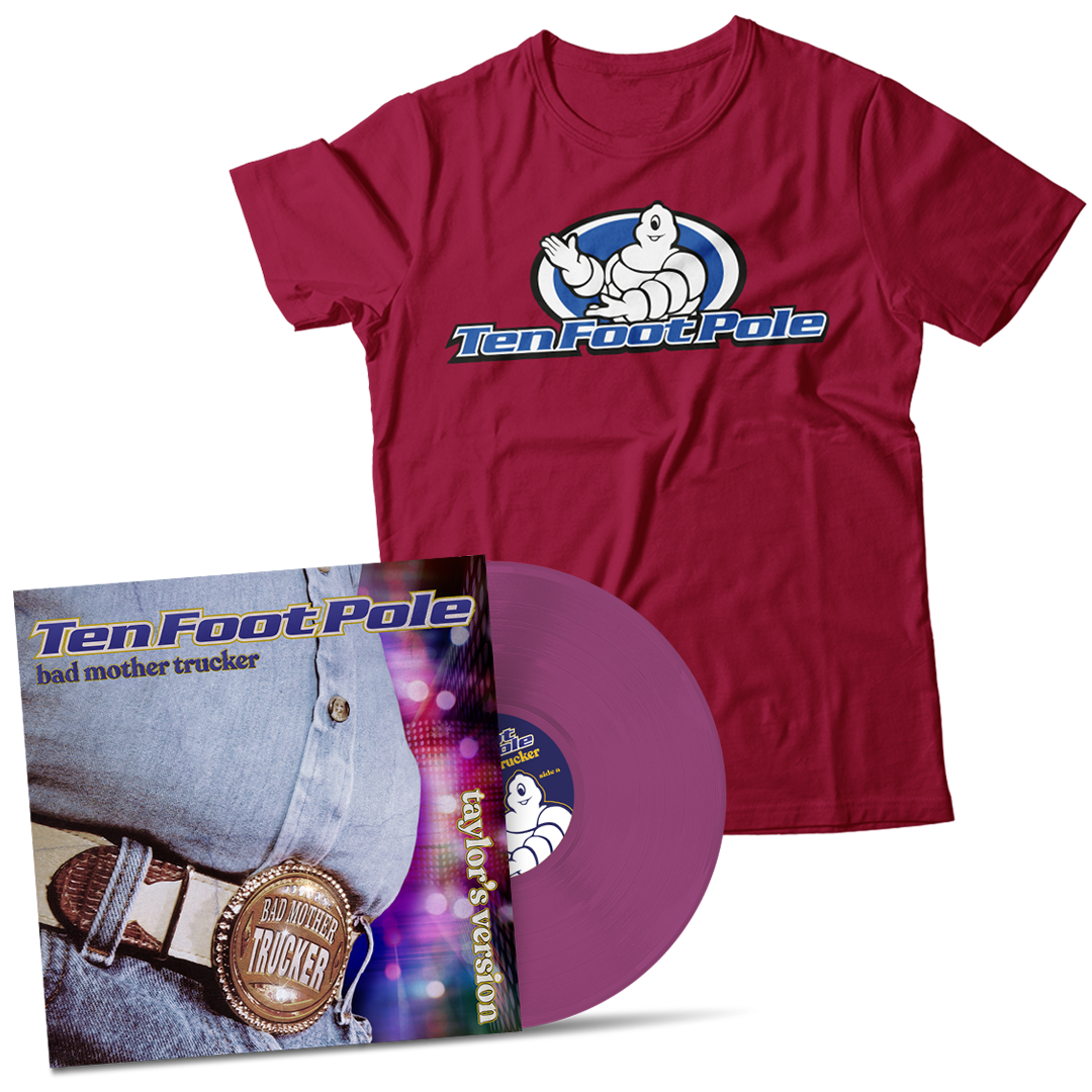 TEN FOOT POLE - "Bad Mother Trucker" (LP + T-Shirt Bundle)