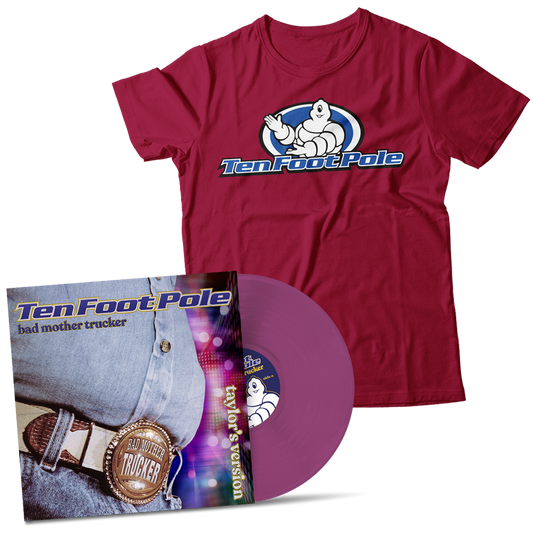 TEN FOOT POLE - "Bad Mother Trucker" (LP + T-Shirt Bundle)