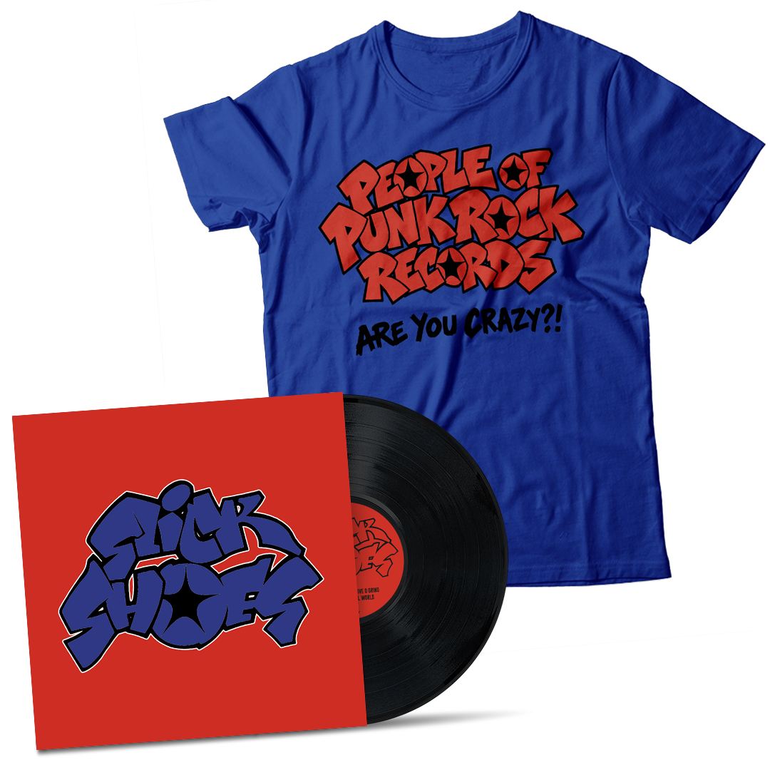 SLICK SHOES - "S/T 1997" (Black LP + POPR T-Shirt Bundle)