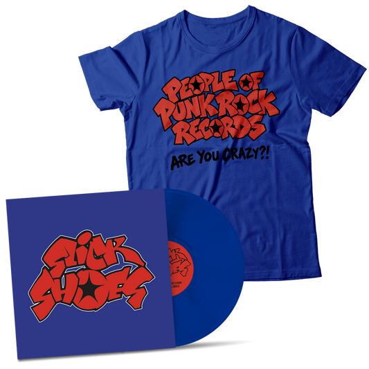 SLICK SHOES - "S/T 1997" (Blue LP + POPR T-Shirt Bundle)