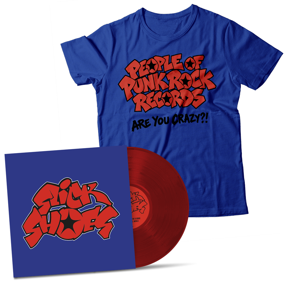 SLICK SHOES - "S/T 1997" (Red LP + POPR T-Shirt Bundle)