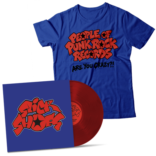 SLICK SHOES - "S/T 1997" (Red LP + POPR T-Shirt Bundle)