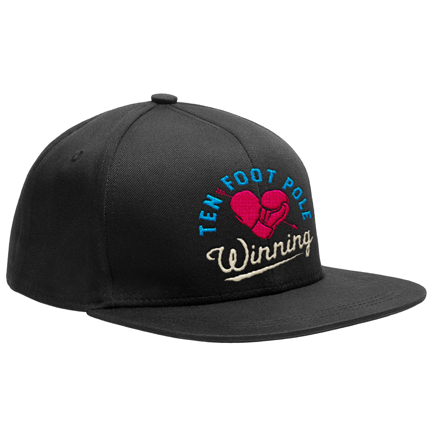 TEN FOOT POLE - "Winning Heart" (Black) (Snapback Cap)