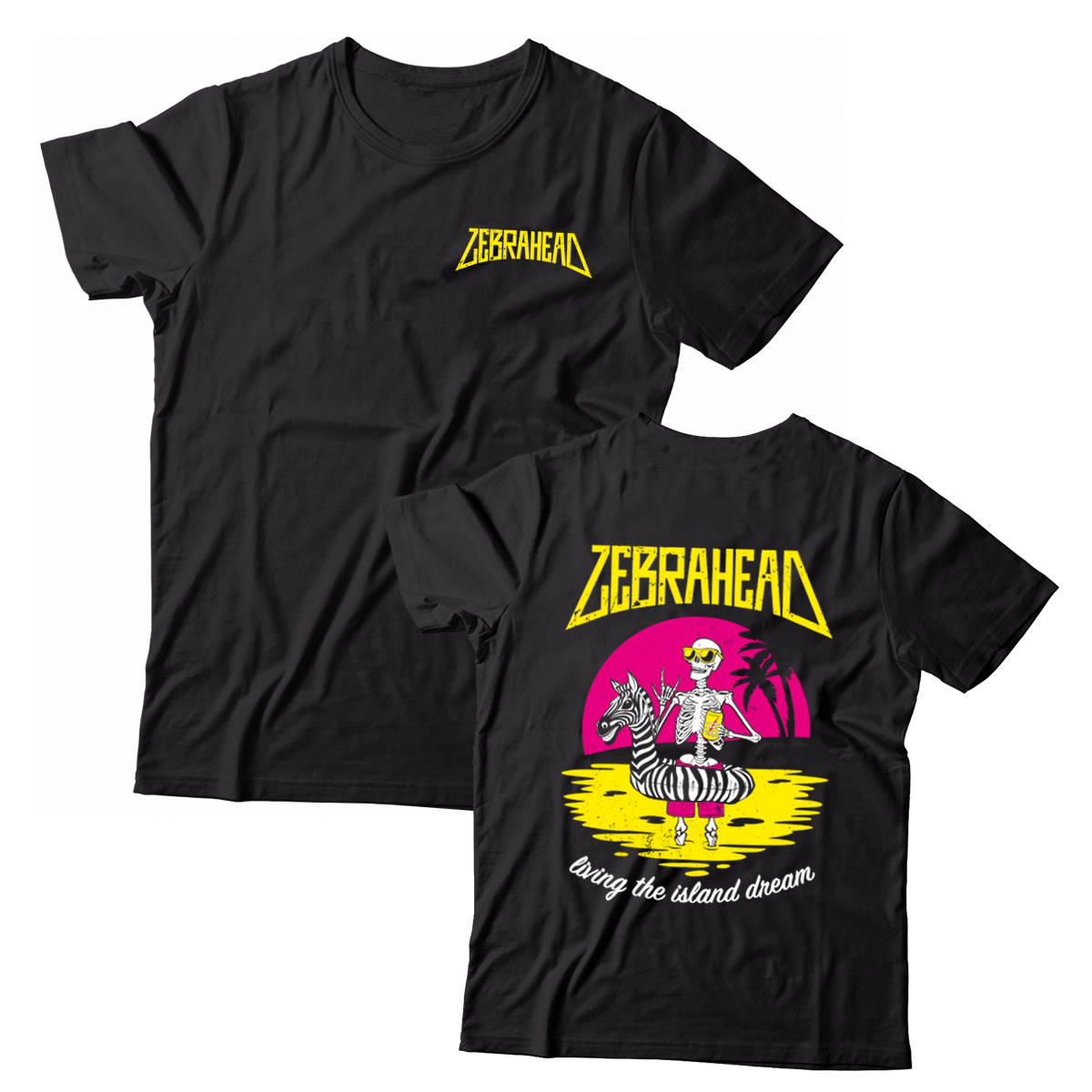 ZEBRAHEAD - "Living The Island Dream" (Front & Back) (Black) (T-Shirt)