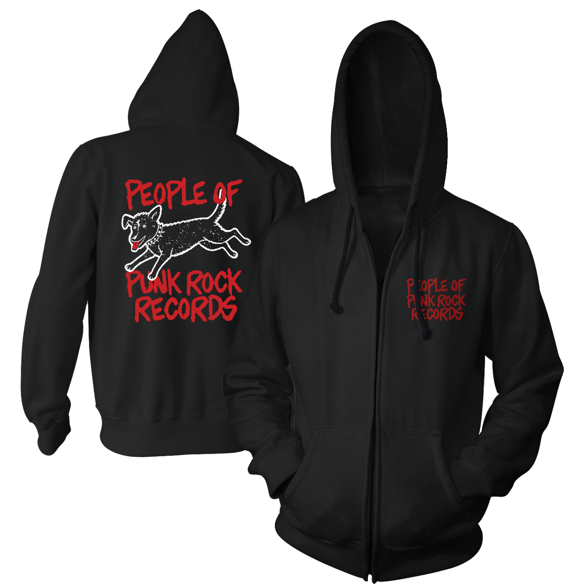 POPR Records - "Minor Threat Woof" (Zip Hoodie)
