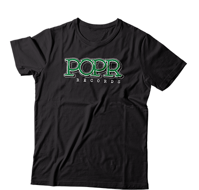 POPR Records - "Mofx Logo" (Black) (T-Shirt)